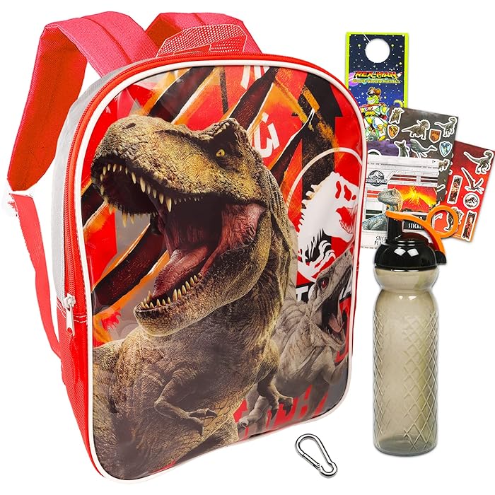 Buy Jurassic World Backpack for Boys, Kids 5 Pc Bundle with 16