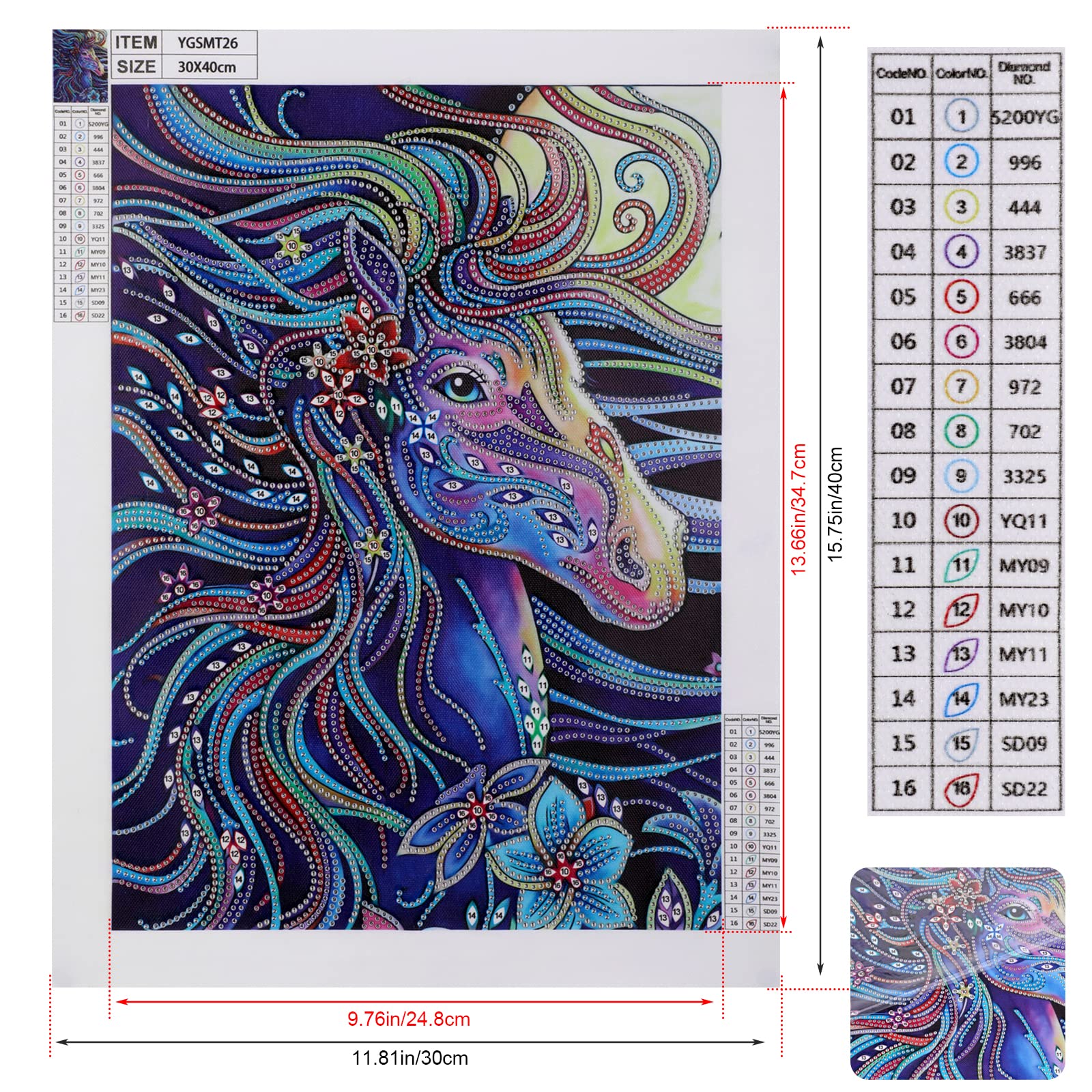 MWOOT 5D DIY Diamant Peinture Pour Enfants Kits, Owl Diamond Pasted Painting Set, Complet Ensemble Forage Broderie Au Point De Croix Strass Par Numéro Pour Maison Salon Décoration (15x15CM) - Hibou