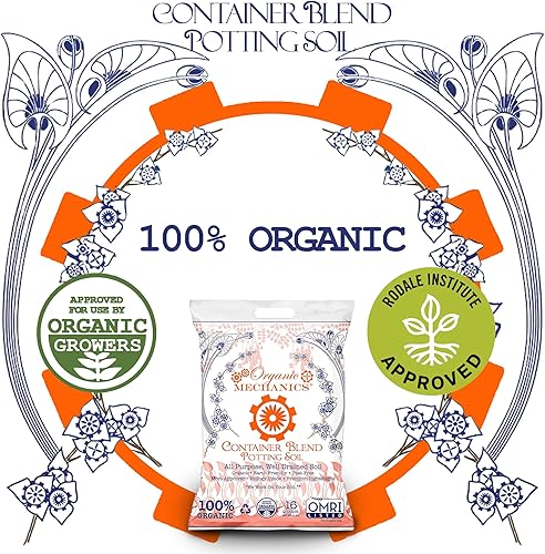 Miniatura 5 de Mezcla de contenedores de tierra para macetas, 16 cuartos de galón, con compost, corteza de pino envejecido, fibra de coco, cáscaras de arroz y