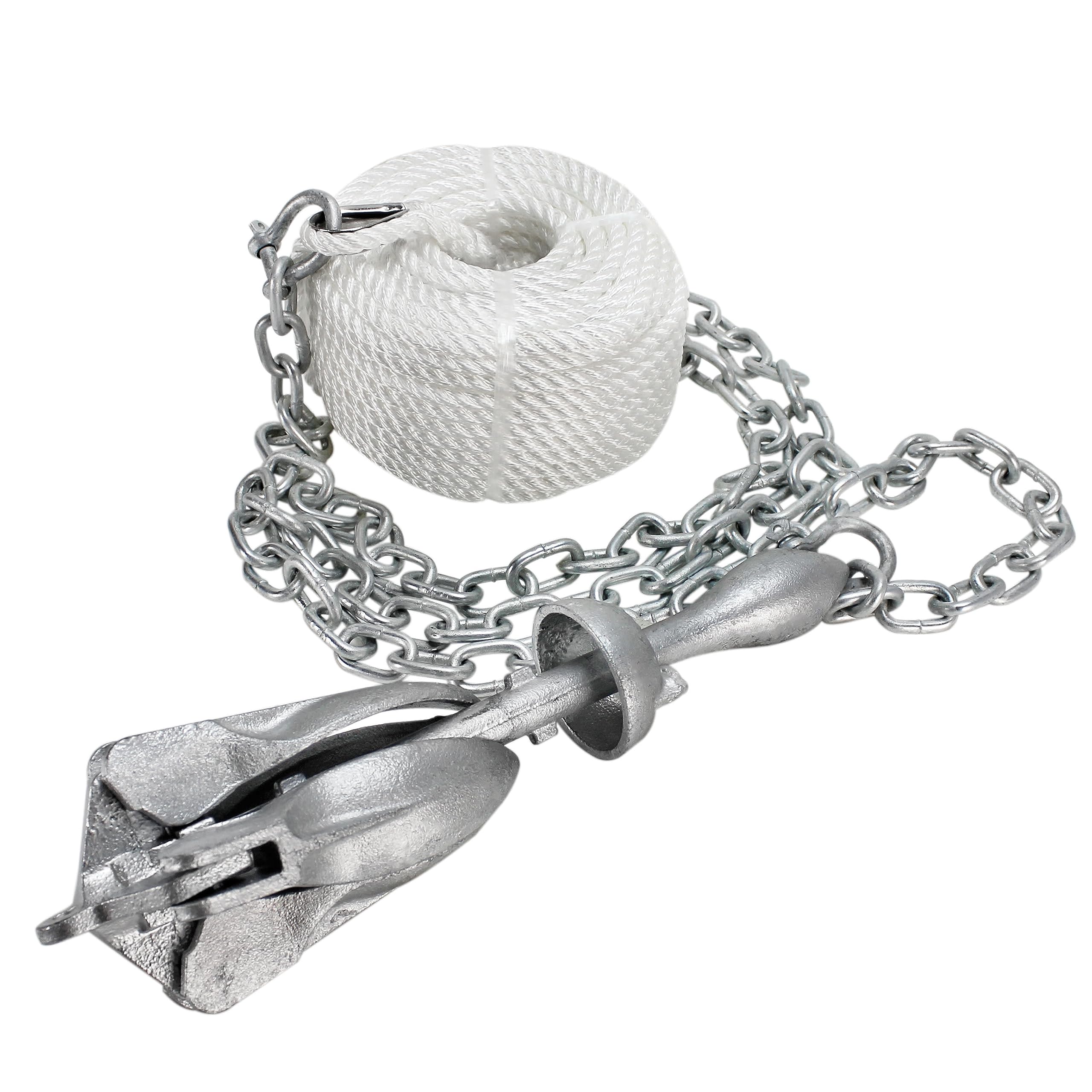 Extreme Max Ankerschnur – 3/8 Zoll Gedrehtes Nylon Mit Fingerhut, Für Boote & Anker