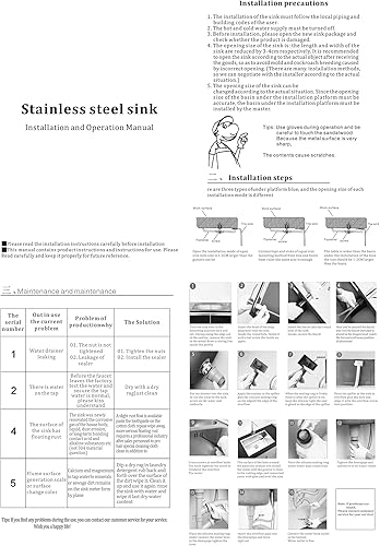 Miniatura 9 de Fregadero de cocina nano negro y gris 304 de acero inoxidable 304, fregadero de cocina con estación de trabajo de un solo tazón, fregadero de cocina
