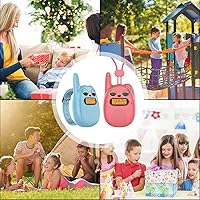 Vista 6 de Qniglo Walkie Talkies para Niños Recargables, Regalos de Navidad y Cumpleaños para Niños y Niñas de 3 a 12 Años, Walkie Talkies para Niños con Radio