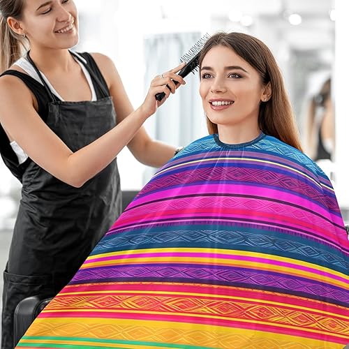 Miniatura 7 de Colorido perro salchicha corte de pelo de tela capa champú capas salones impermeables, capas salón 64.9 in x 55.1 in