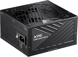 XPG Core Reactor II Modular PSU: ATX3.0-80 Plus Gold - ATX - Fully Modular Power Supply - 10 Year Warranty - 1000 Watt(COREREACTORII1000G-BKCUS)