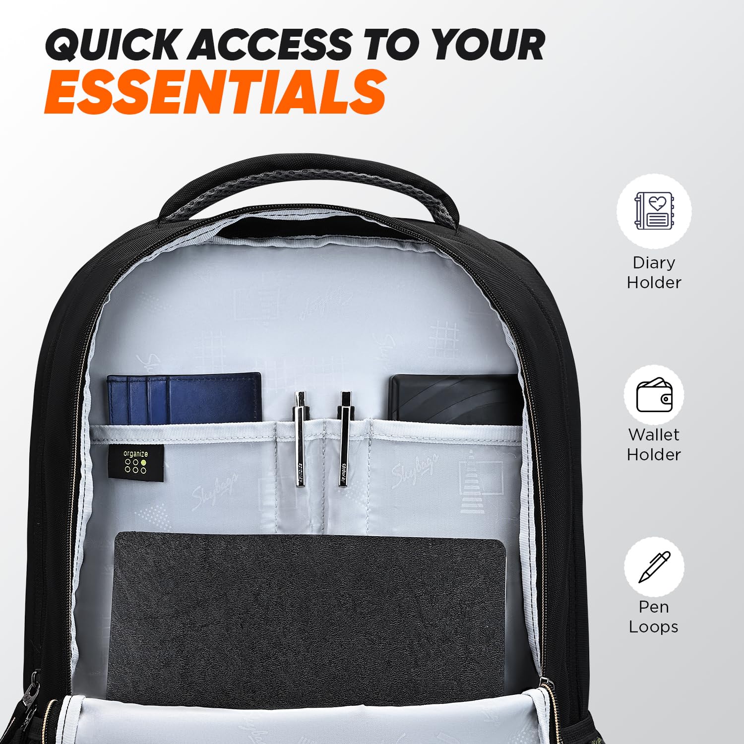 Skybags Propack 17 Inch Compatible Laptop Backpack 32L | 3 Compartments with Side Bottle Pockets | Air Mesh Back Panel | Front Pocket | Office & Travel Backpack for Men & Women 14 81RyYD0tFQL. SL1500