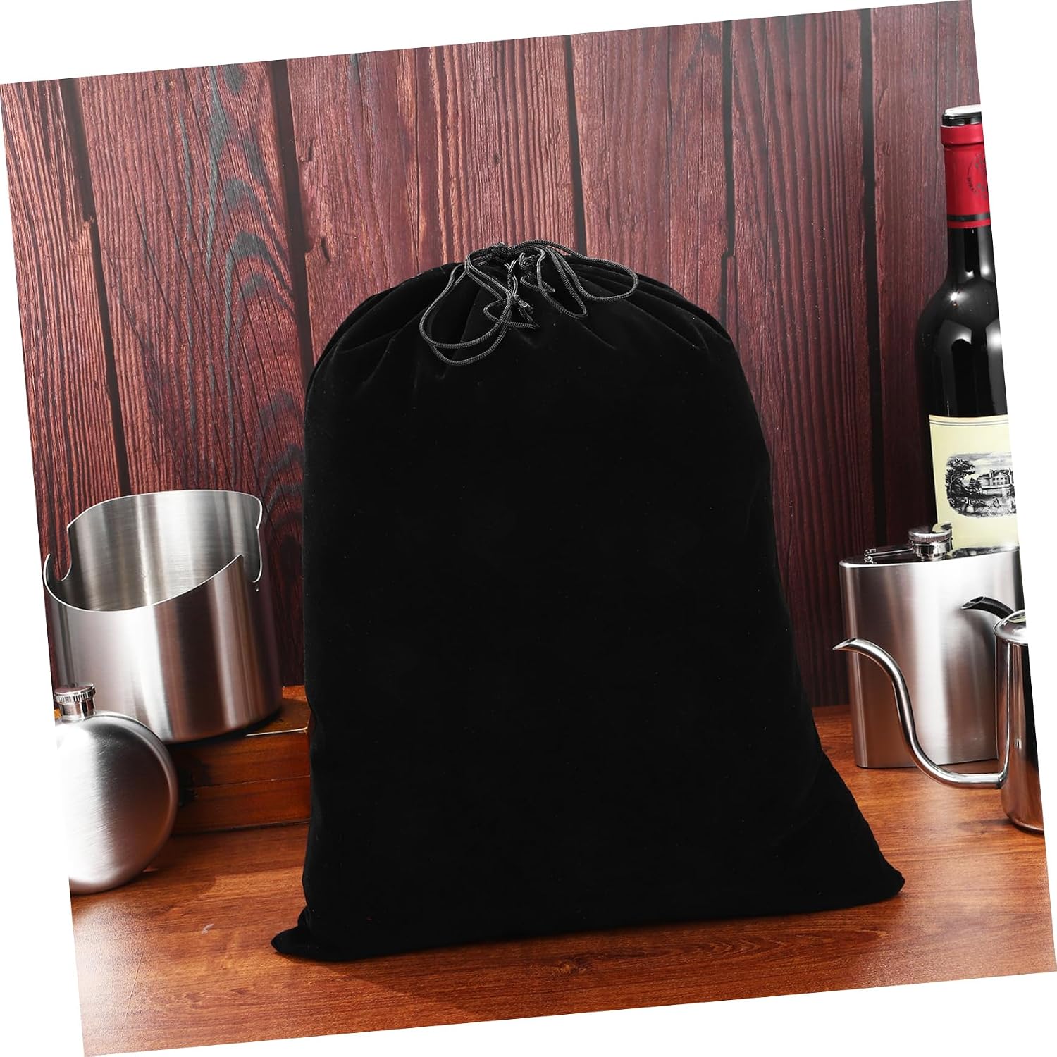 Gogogmee 10pcs Drawstring Pouches Large Capacity Storage Pouch Velvet Candy Bag for Party Favor Wedding Birthday Christmas Diy
