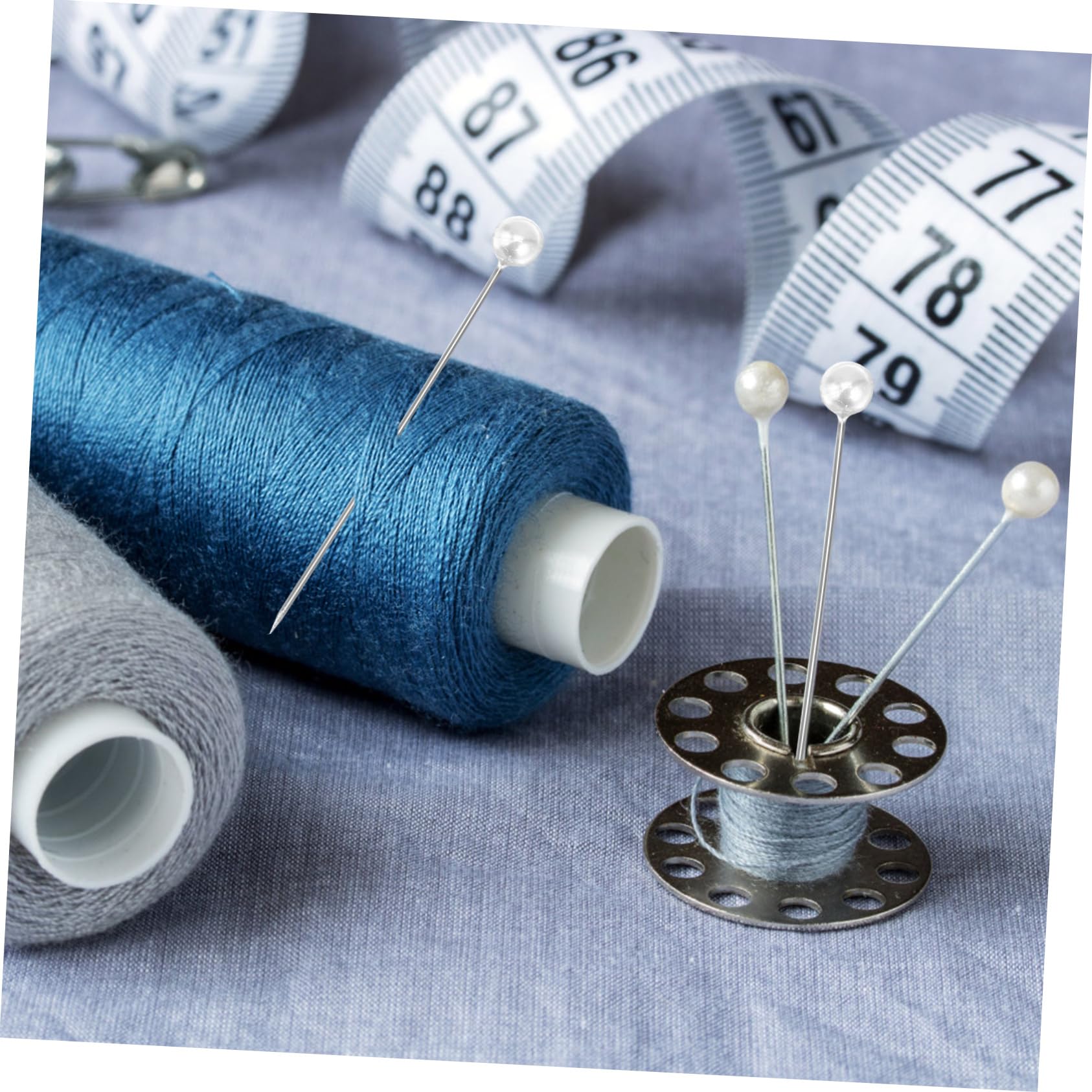 100 Piezas de Alfileres Cabeza de Perla para Coser, Alfileres de Cabeza Redonda para Manualidades de Costura, Ideales para Proyectos DIY, Bordado y Patchwork