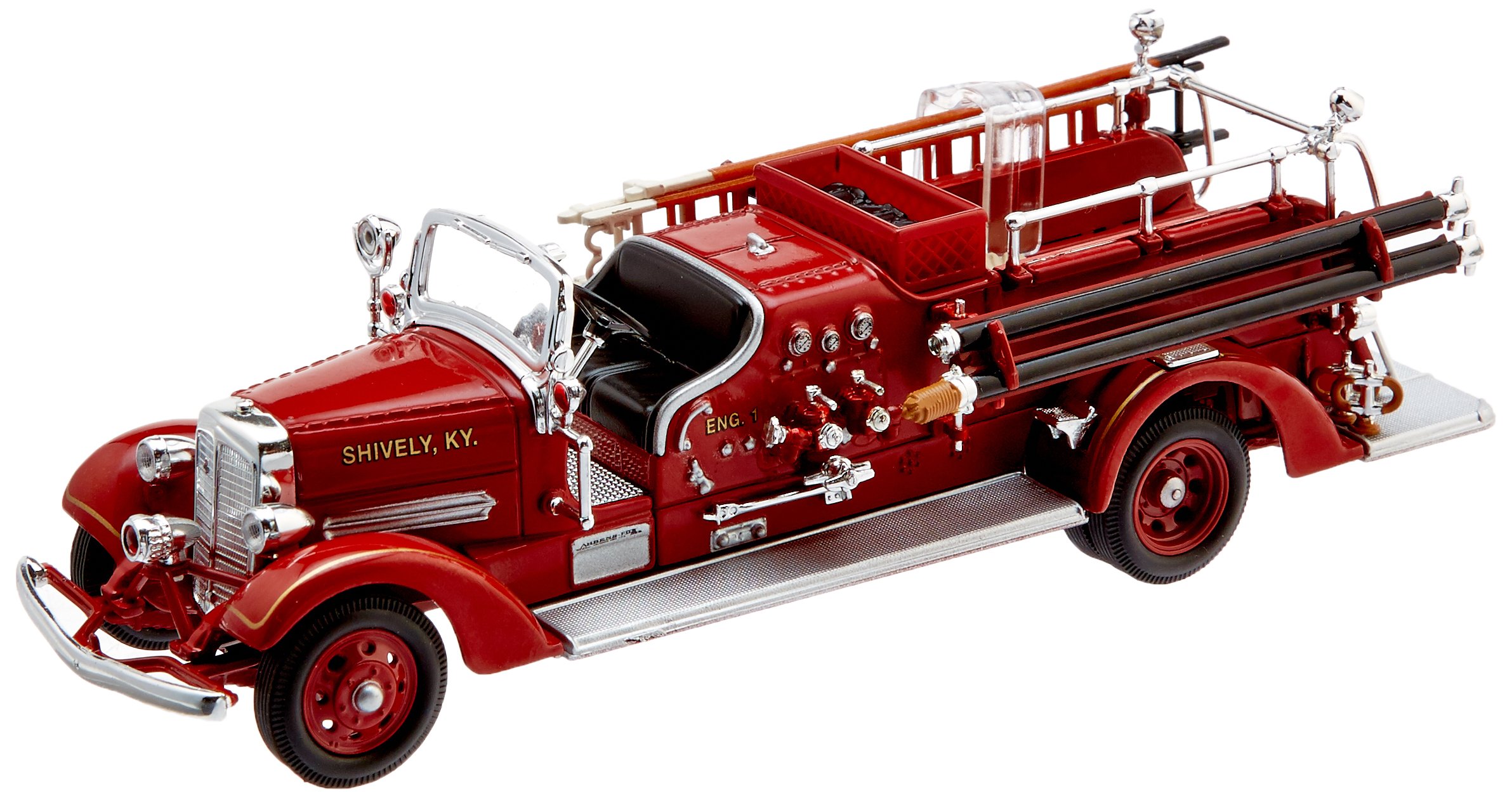 1938 Ahrens Fox VC Fire Engine Red 143 Diecast Car Model by OK Toys