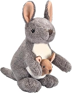 Wild Republic Kangaroo with Joey Plush, Stuffed Animal, Plush Toy, Gifts for Kids, Cuddlekins 8 Inches