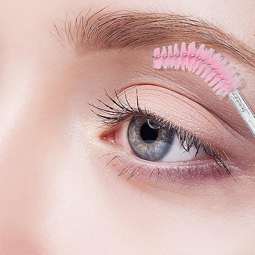 Miniatura 4 de G2PLUS 300 pinceles desechables para rímel, kit de maquillaje de brochas de pestañas de cristal, carretes de pestañas ajustables para extensiones de