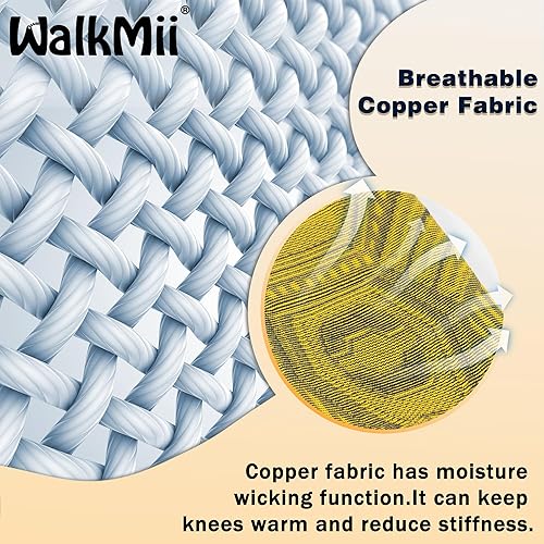 Miniatura 3 de Rodillera de cobre para mujeres y hombres (1 par), manga de compresión de rodilla con correas para dolor de rodilla, desgarro de menisco, artritis,