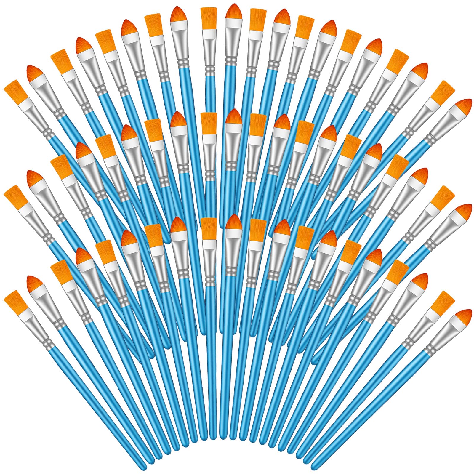 Pinceles de pintura acrílica redondos para detalles en manualidades y óleo kit de 60 piezas