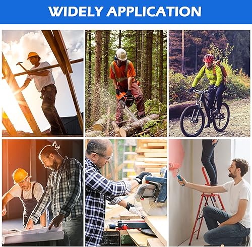 Miniatura 7 de Paquete de 6 lentes de seguridad tintados para hombres y mujeres, gafas de seguridad ANSI Z87.1, resistentes a los arañazos, protección ocular