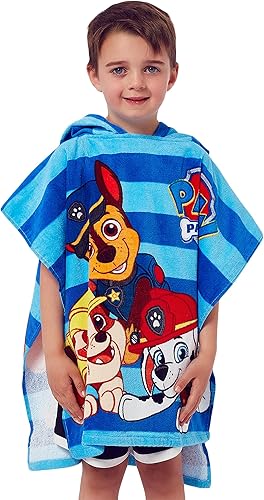 Miniatura 7 de Paw Patrol Poncho de toalla con capucha para niños talla única