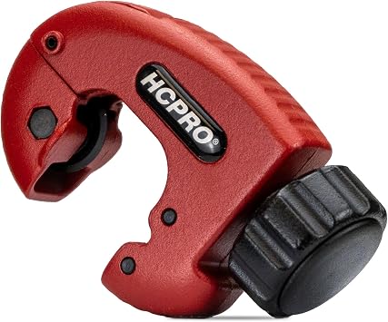 Mini Copper Pipe Cutter 1/8"-1-1/8" Tubing Cutter Tool HVAC & Plumbing Tube Cutter for Copper, Aluminum, Brass Close Quarters Pipe Cutting Tool Heavy Duty Steel Blade HCPRO