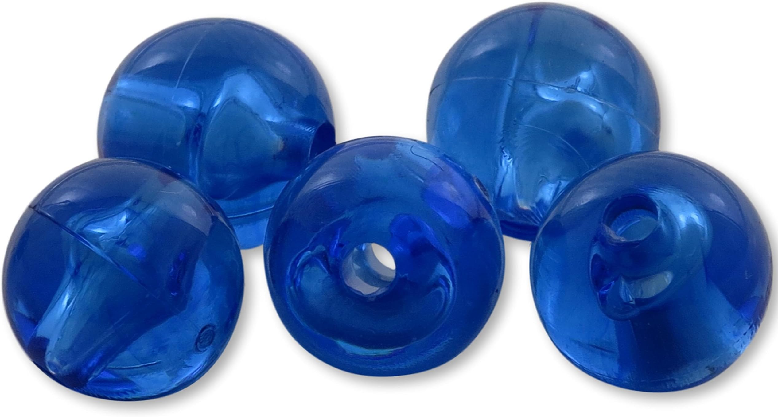 River Guide Supply Round Acrylic Plastic Beads - USA Made
