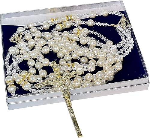 Ivory Pearls Wedding Lasso Gold Plated accents/Lazo de Bodas en Perlas beige/Crystal Pearl Wedding Lasso/wedding Rosary