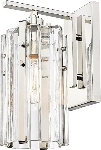 Miniatura 5 de Z-Lite 3036-1S-PN Alverton - Aplique de pared, 1 luz, 100 vatios, níquel pulido