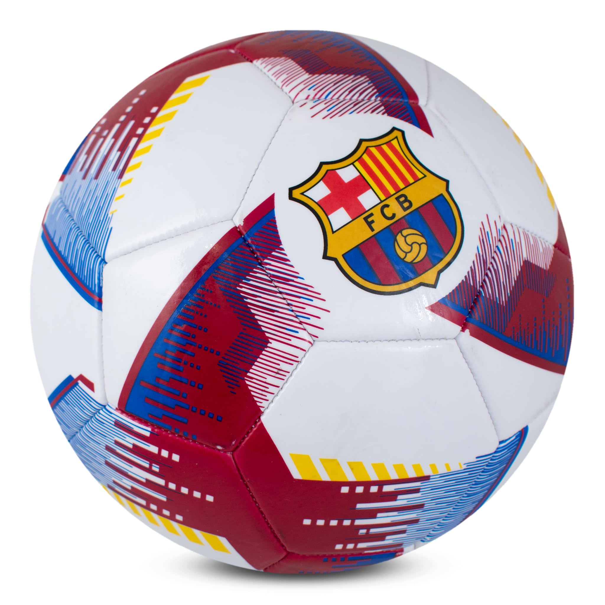 Hy-Pro Ballon de Football Officiellement licencié FC Barcelone - Taille 5, Design Blitz, Marchandise Barca, entraînement, Match, Collection pour Enfants et Adultes