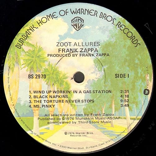 Amazon.co.jp: Zoot Allures: ミュージック