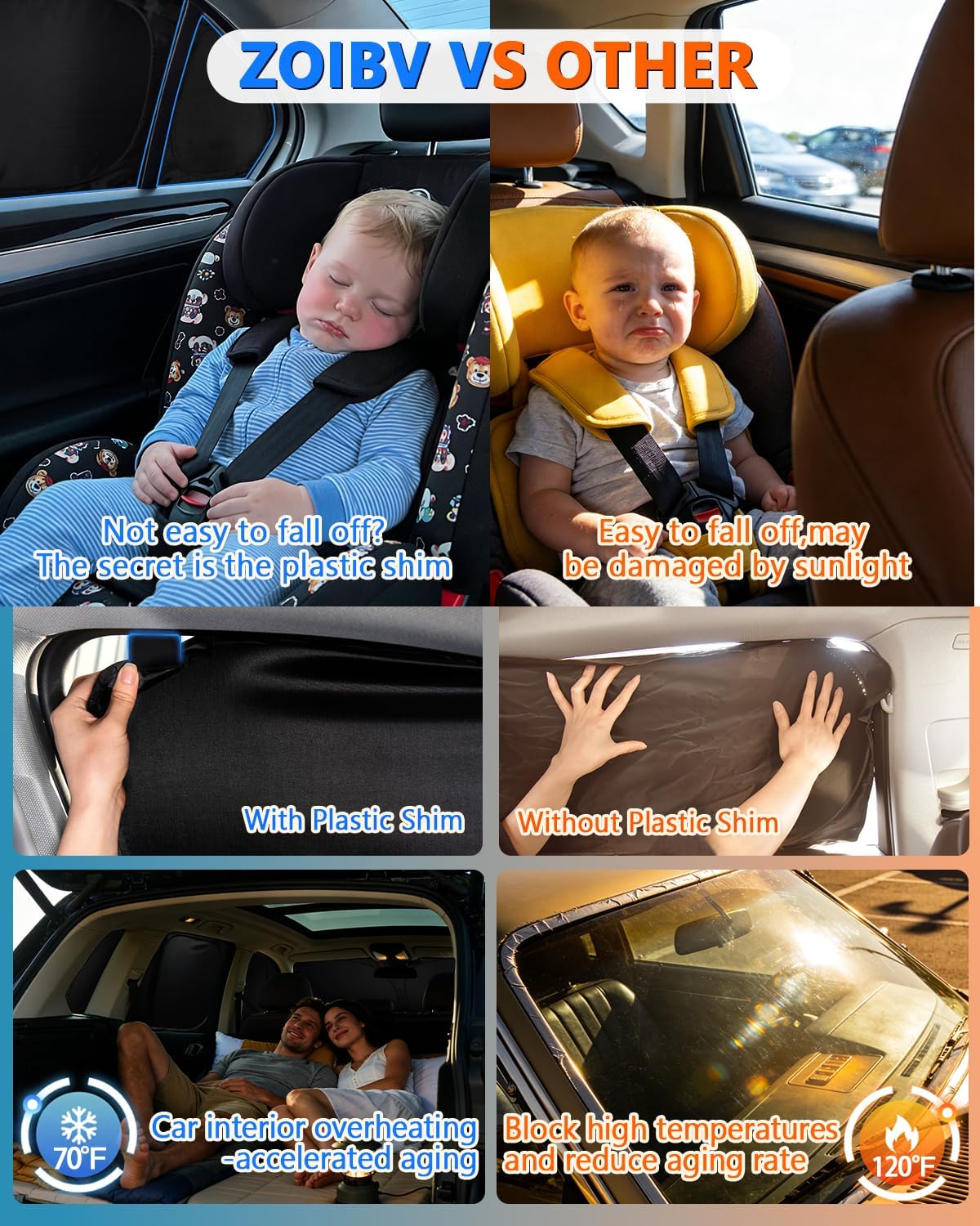 Sun Shades for Chevy Equinox EV 2025 Windshield Sunshade Accessories Full Window Shades Front Rear Side Window Covers Fixed with Inserts Sun Visor Blocker Privacy Car Keep Car Cool 5 PCS