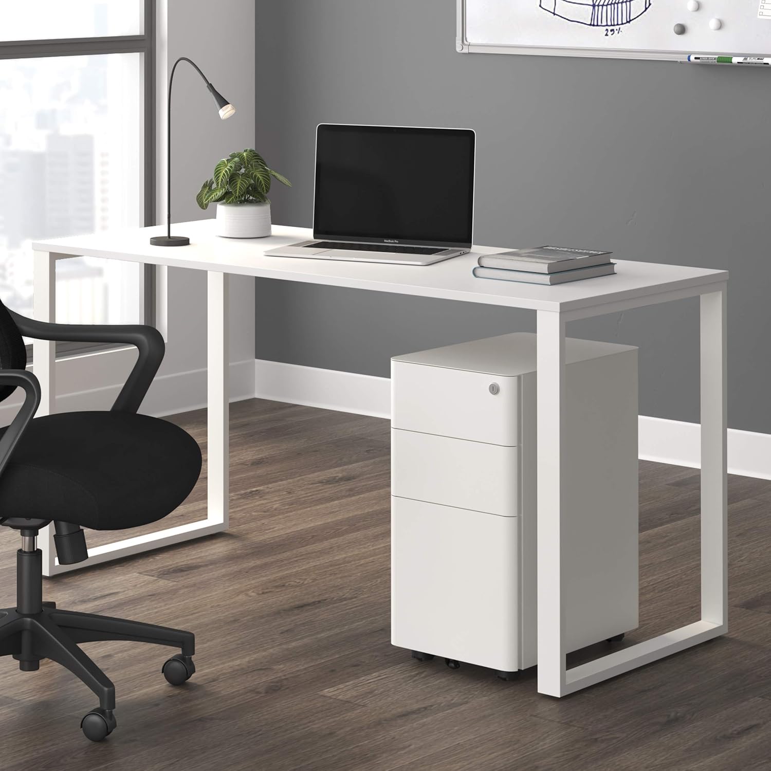 HON Basyx Commercial-Grade Modern Mobile Steel Pedestal, Filing Cabinet, Standard, Charcoal : Everything Else