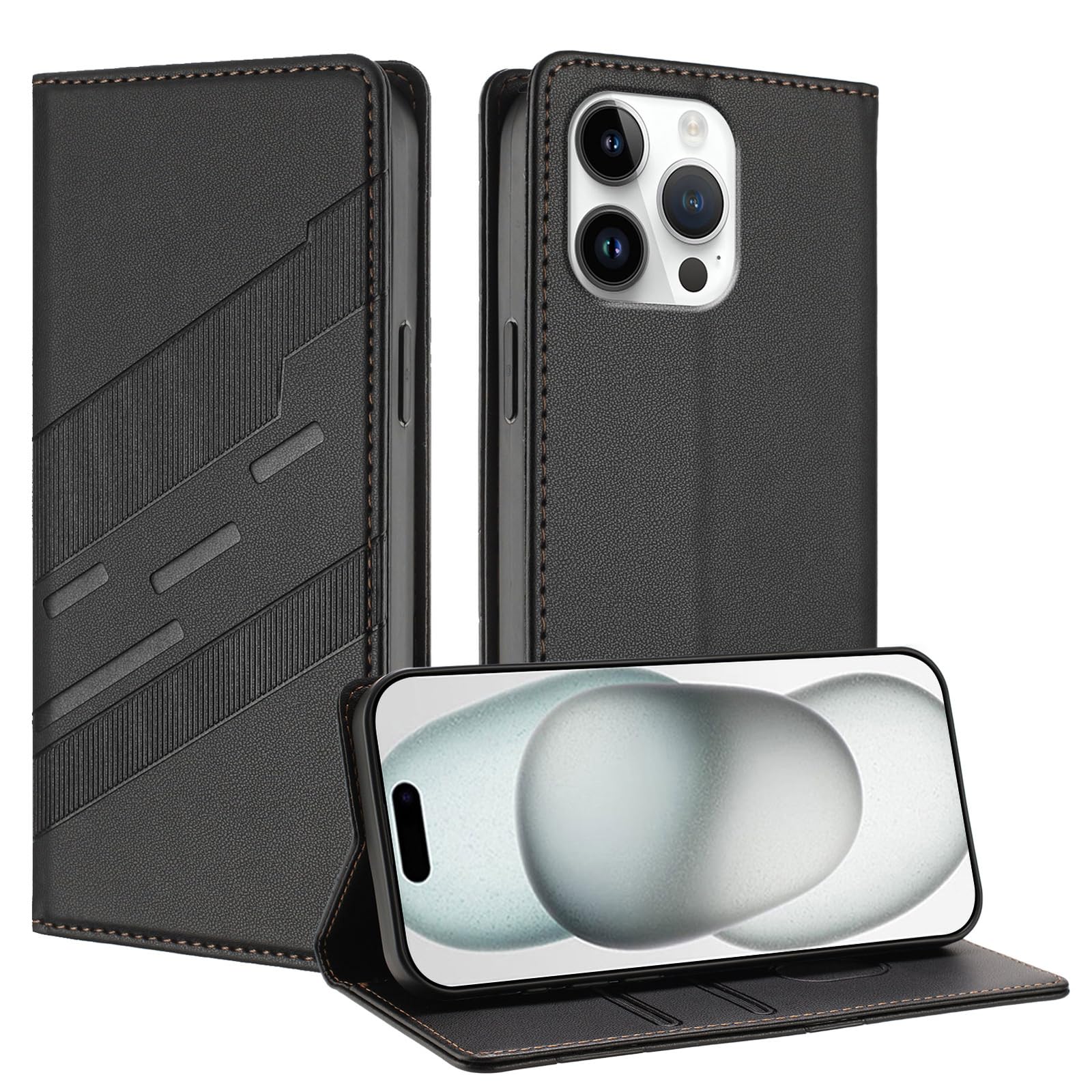 Generic Étui compatible avec iPhone 8G / 7G / 6G / SE 2020/2022 (couleur : ROUGE) Étui portefeuille en cuir fin à rabat avec cartes