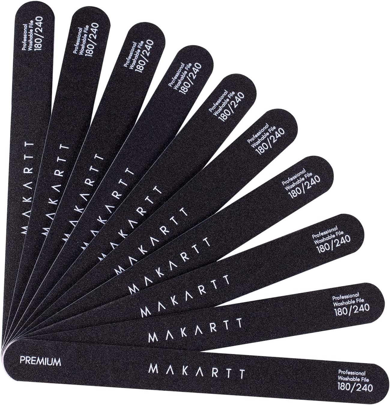 Makartt Nail File 180 240 Grit Emery Boards for Nails