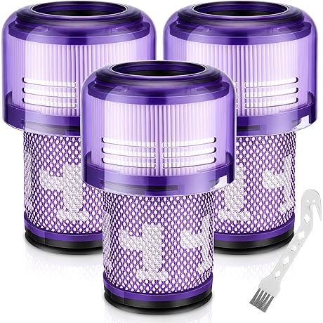 Dyson Filter Replacement V12 - Essential Vacuum Filter for V12 Detect Slim Vacuums | 3-Pack