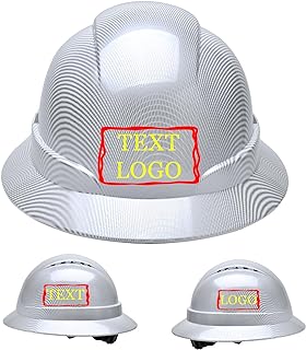 Customized Safety Hard Hat Construction Work Safety Helmet Adjustable Ratchet Suspension Full Brim with Abs Shell Construction hatï¼ˆStyle1/Pattern5ï¼‰