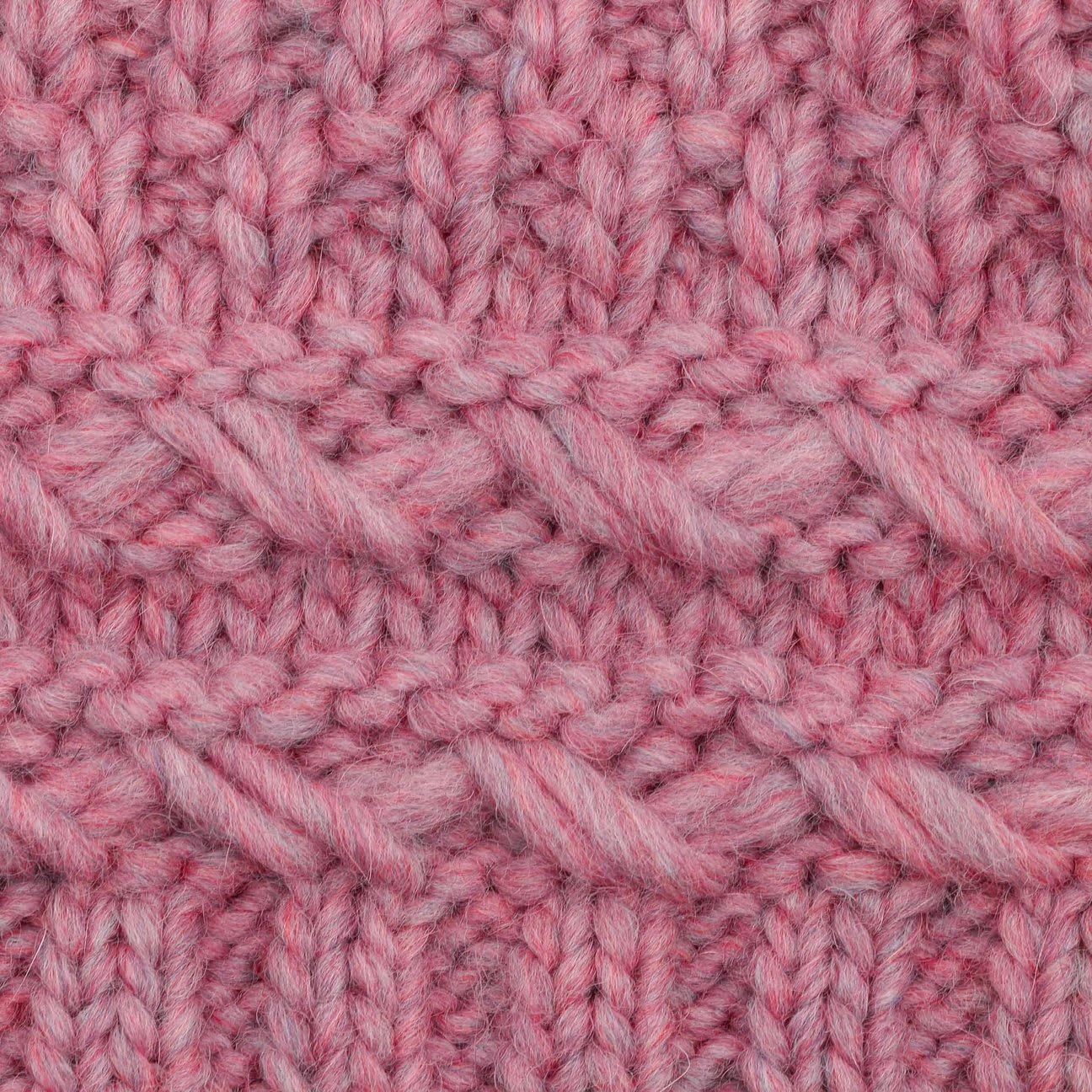 LIERYS Pinea Strickmütze Oversize meliert Mehrfarbig Made in Germany Damen und Herren Herbst Winter