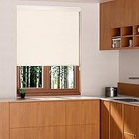 Vista 3 de MYshade - Persianas enrollables opacas personalizadas con cordón para ventanas, tela impermeable, fáciles de instalar