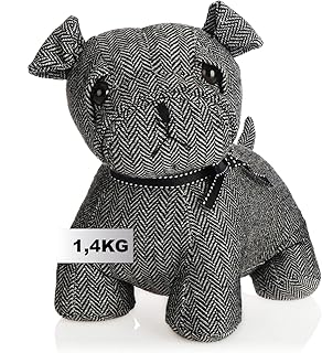 com-four® Door Stopper - Heavy Door Holder - Cute Dog Design - Functional Home Accessory - Stopper for Windows and Doors - Ideal for Drafting (Hund Charly) product image
