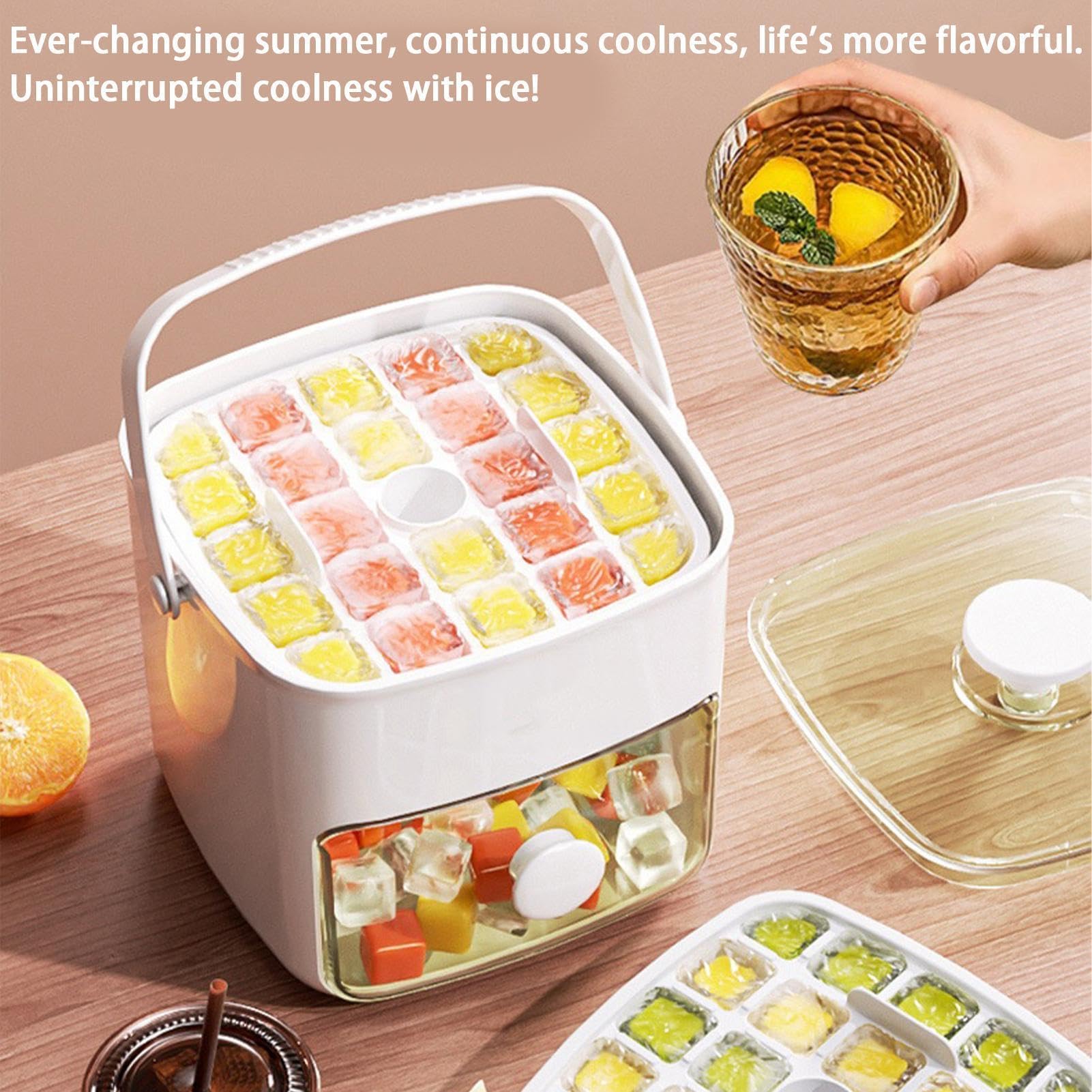 Bacs à glaçons pour congélateur avec bac de rangement Boîte Portable À