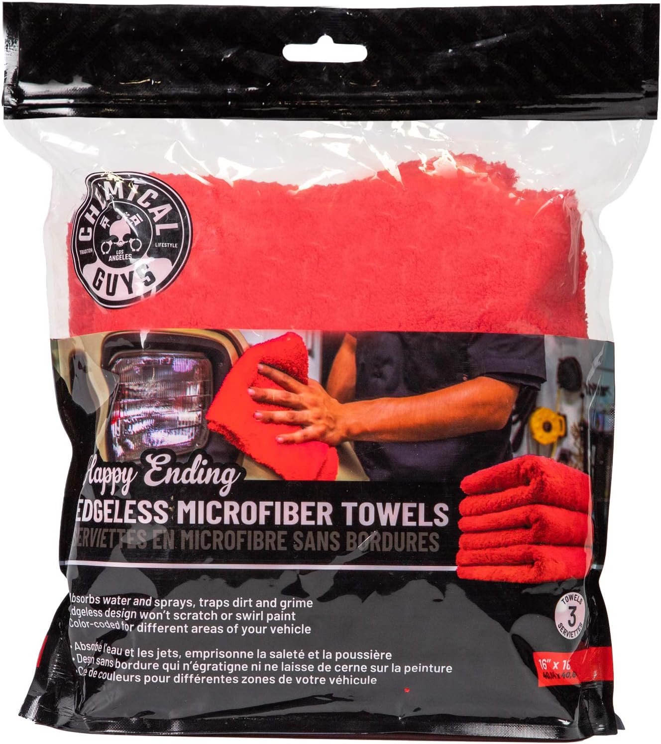 Chemical Guys Happy Ending Ultra Plush Edgeless Microfiber Towel