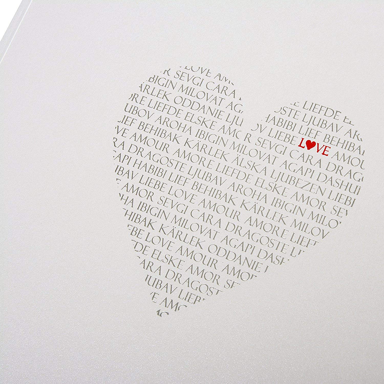 Goldbuch Love Buchalbum Weiß, 30x31cm, 60 Weiße Seiten