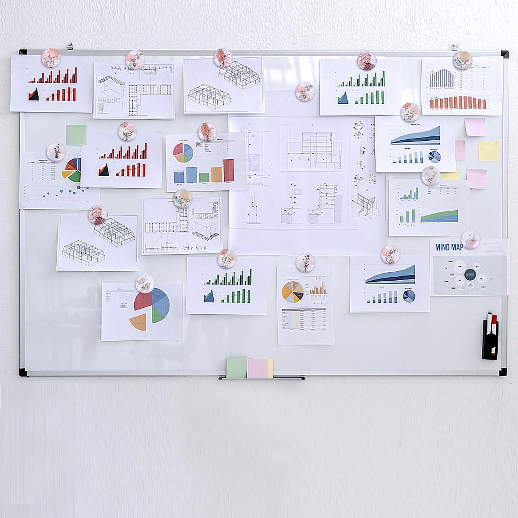 ZDZBLX Lot De 100 Aimant Frigo Magnetic Magnet Frigo, Aimant Puissant