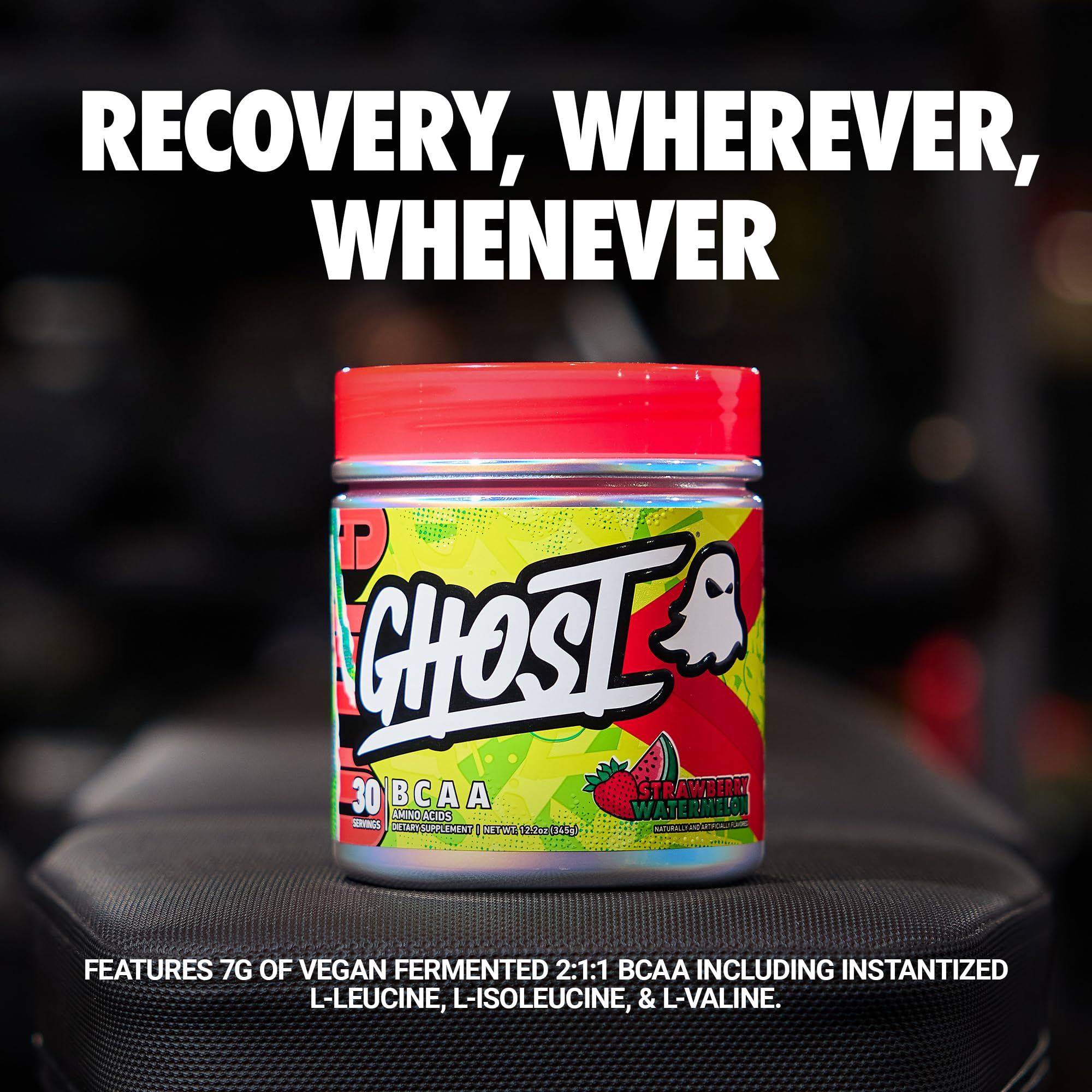GHOST BCAA Powder Amino Acids Supplement, Strawberry Watermelon - 7G BCAA — Amazon image 2