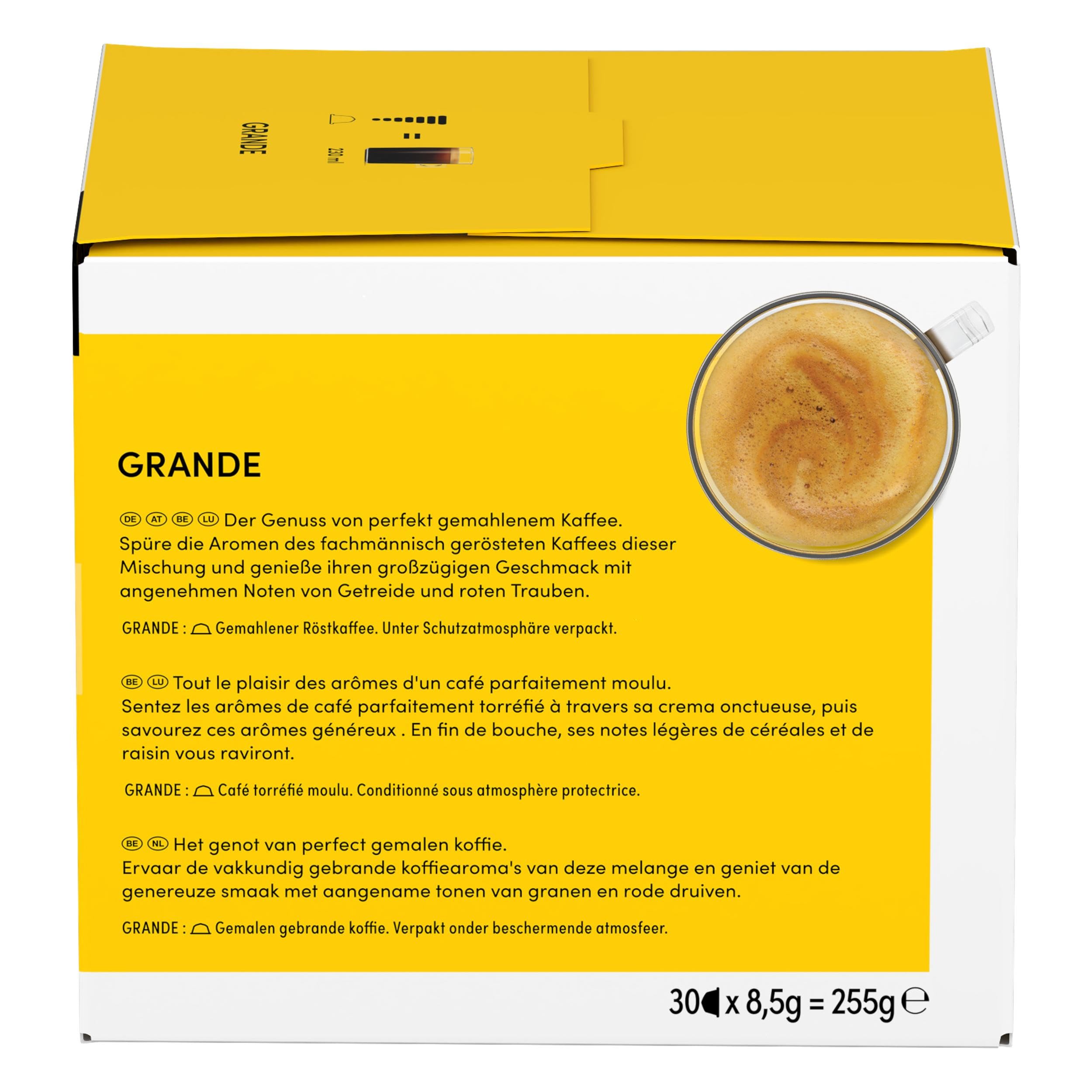 NESCAFÉ DOLCE GUSTO Grande Kaffeekapseln (3 x 30 Kapseln)