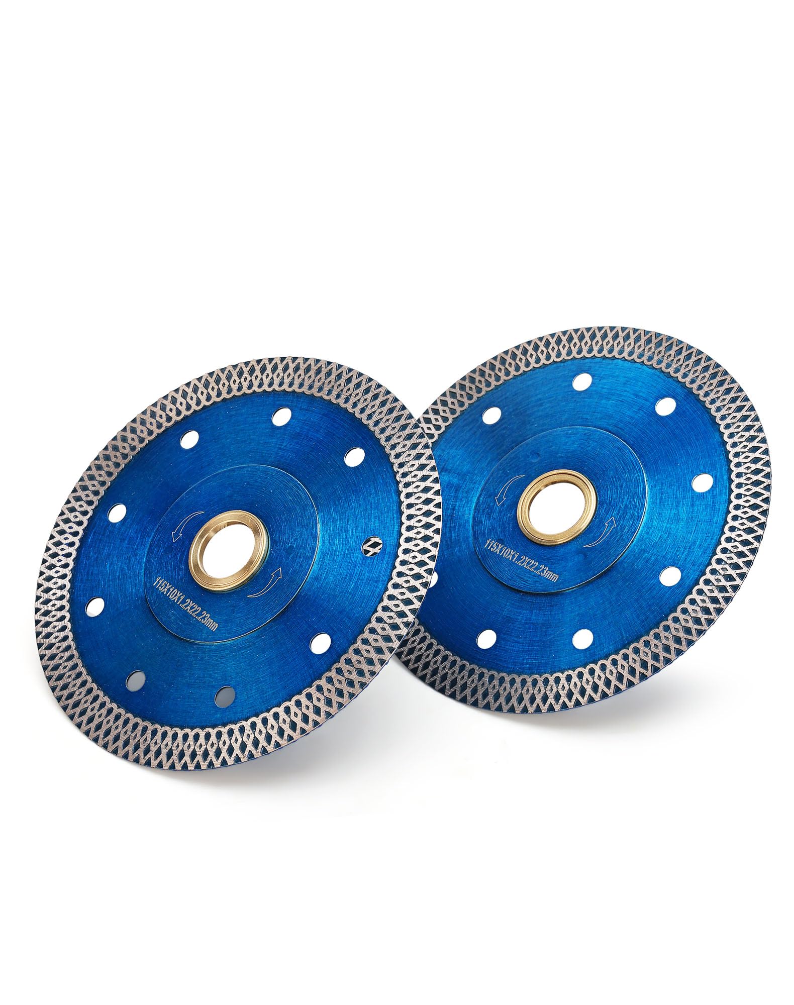 2Pcs/Lot 4.5 Inch Super Thin Diamond Tile Blade Porcelain Cutting Blade for Cutting Granite Marble Ceramics Porcelain Tiles (4.5"-2pcs)