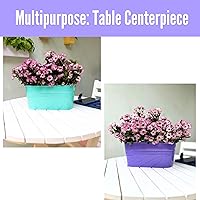 Vista 8 de LaLaGreen - Maceta colgante para exteriores (11.2 pulgadas, paquete de 6) rosa claro, morado claro, turquesa, azul claro, morado oscuro, caja