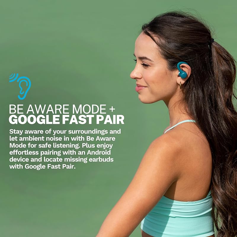 JLab, Go Sport+, True Wireless Workout Earbuds, Bluetooth Sport Earbuds, Clear Calling, Teal image 3