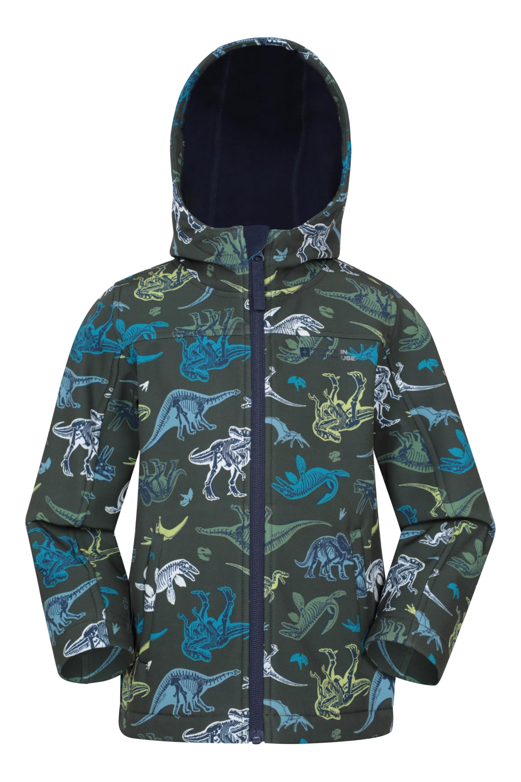 Mountain Warehouse Exodus Kids Softshell Jacket - Breathable, Wind & Water Resistant, Fleece Lined Coat, For Boys & Girls - Best For Sping Summer & Hiking — view 13