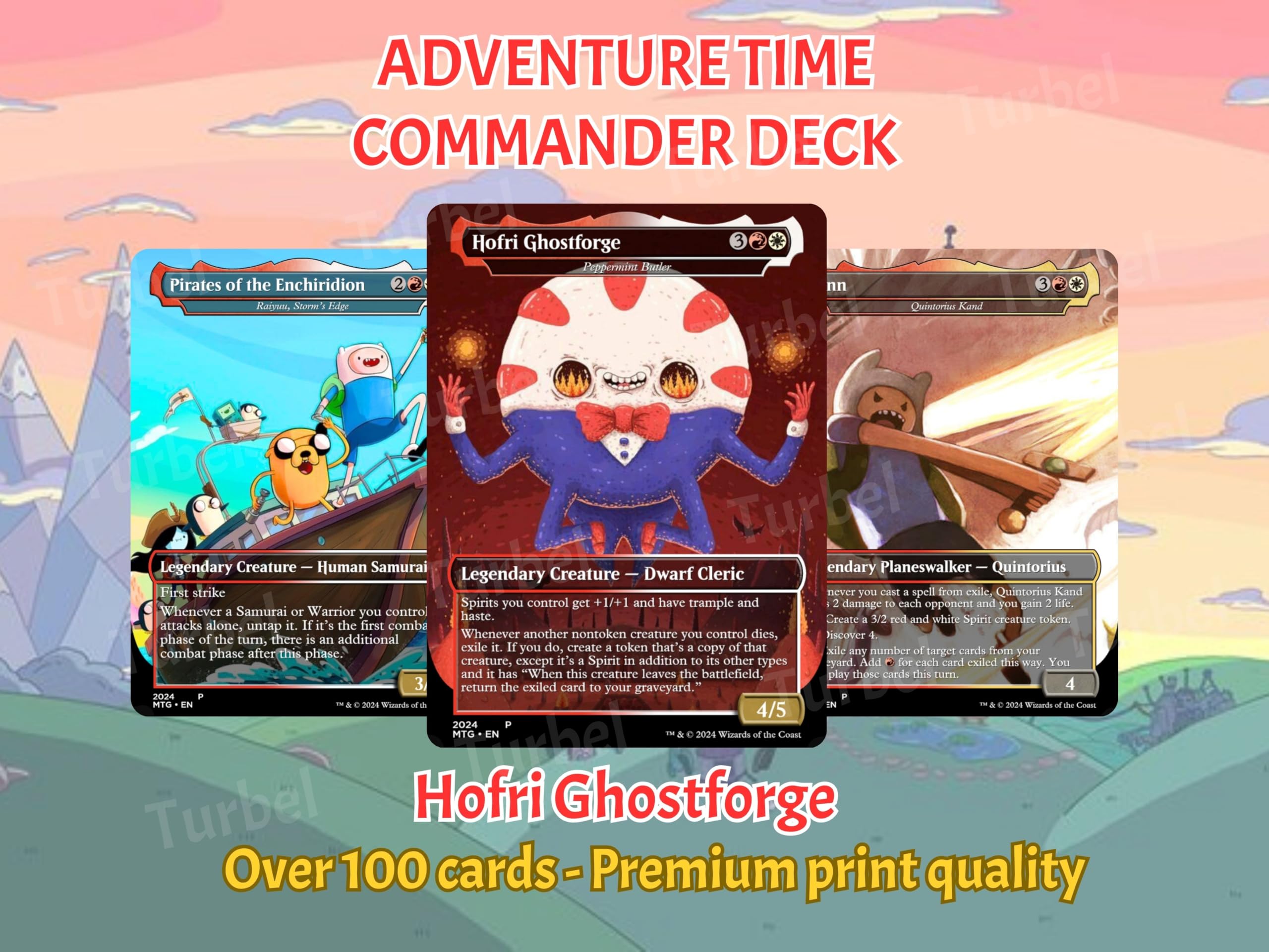 Amazon.com: Adventure MTG Commander Deck – Adventure Time Edition – 100  Proxy Full Art Cards (Card Only) : Toys & Games