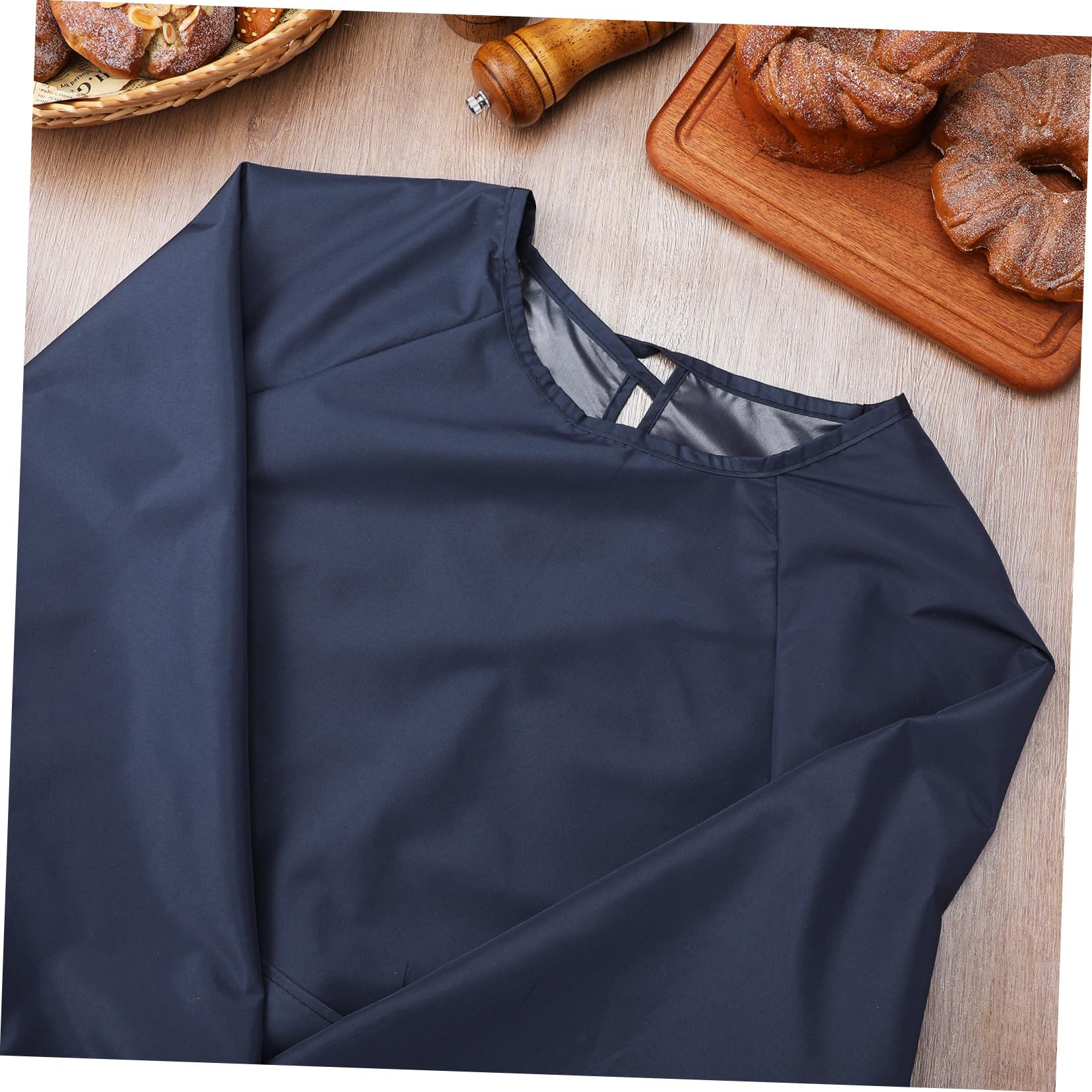 Hemobllo Tablier Homme Imperméable à Manches Longues, Couverture Complète, Tissu Résistant à L’usure, Cuisine et Laboratoire, Protection