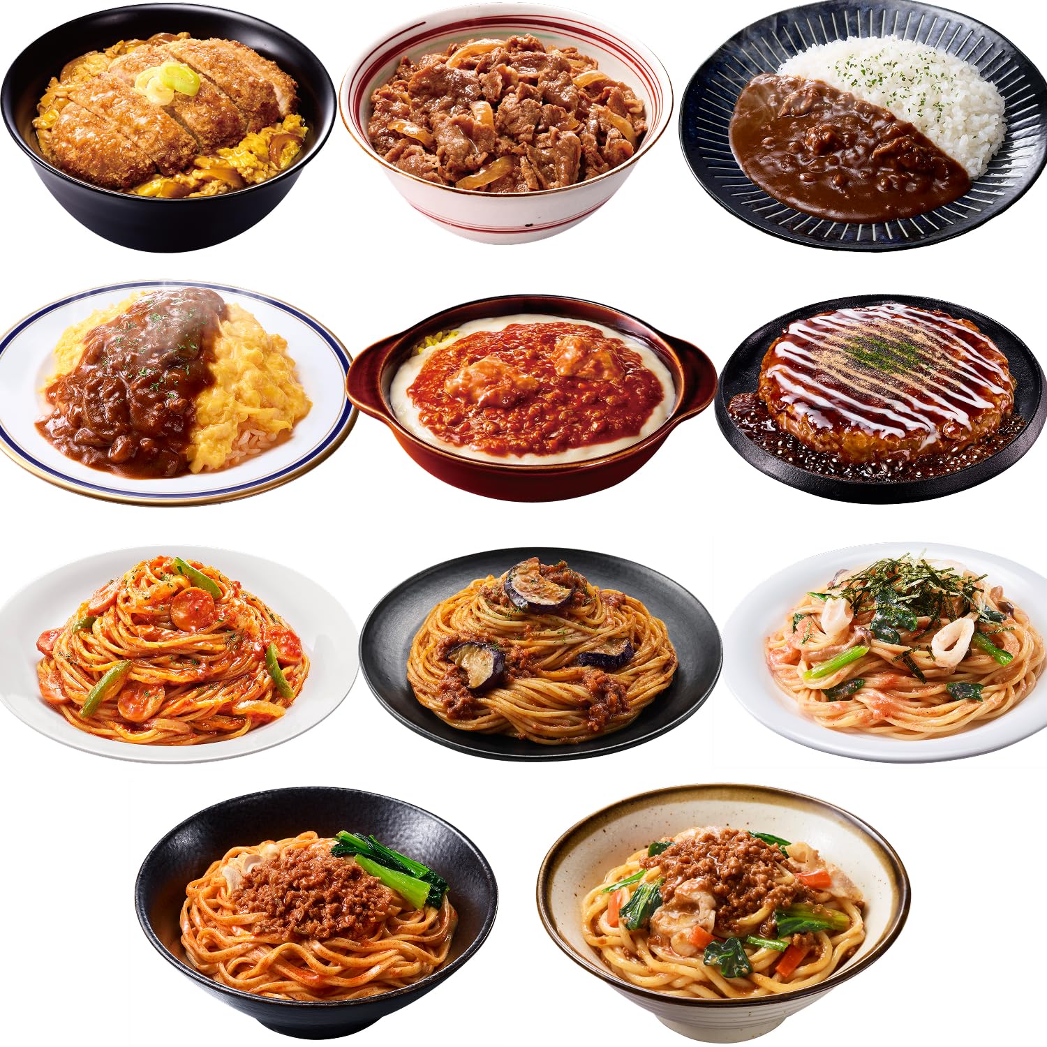 Amazon | 【冷凍 完全メシ DELI】日清食品 バラエティ 11品セット かつ