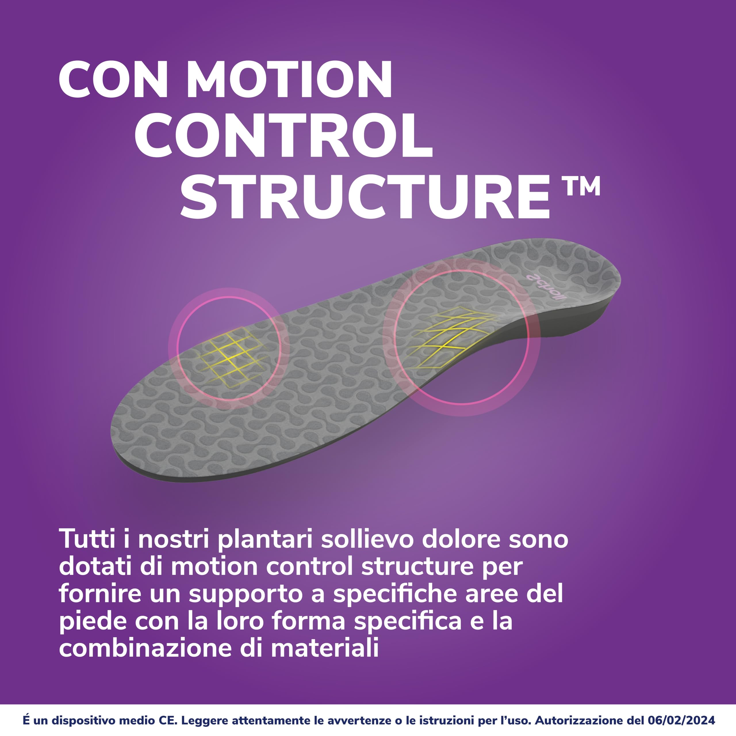 Scholl In-Balance Plantare Sollievo Dolore Fascite Plantare, Plantari con Arco Plantare Rinforzato e Supporto sul Tallone per Alleviare il Dolore, Taglia S (37-39.5), 1 Paio, Uomo e Donna
