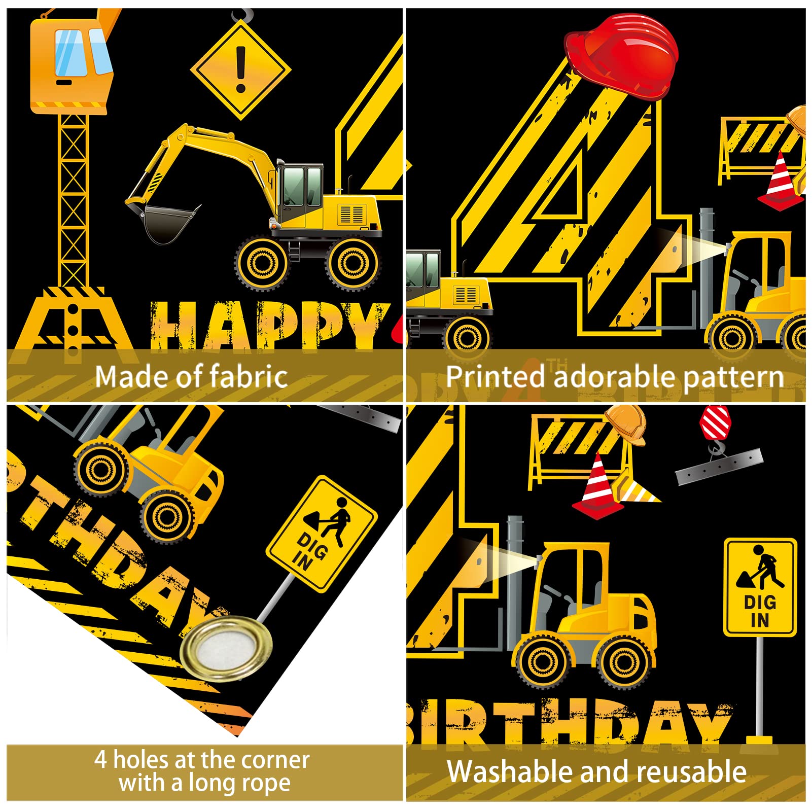 amazon-com-construction-4th-birthday-banner-decorations-for-boys-kids-dump-truck-construction-theme-four-birthday-party-supplies-excavator-crane-digger-four-year-old-banner-sign-toys-games for Construction Birthday Banner Free Printable Amazon.com: Construction 4th Birthday Banner Decorations for Boys Kids, Dump Truck Construction Theme Four Birthday Party Supplies, Excavator Crane Digger Four Year Old Banner Sign : Toys & Games for Construction Birthday Banner Free Printable