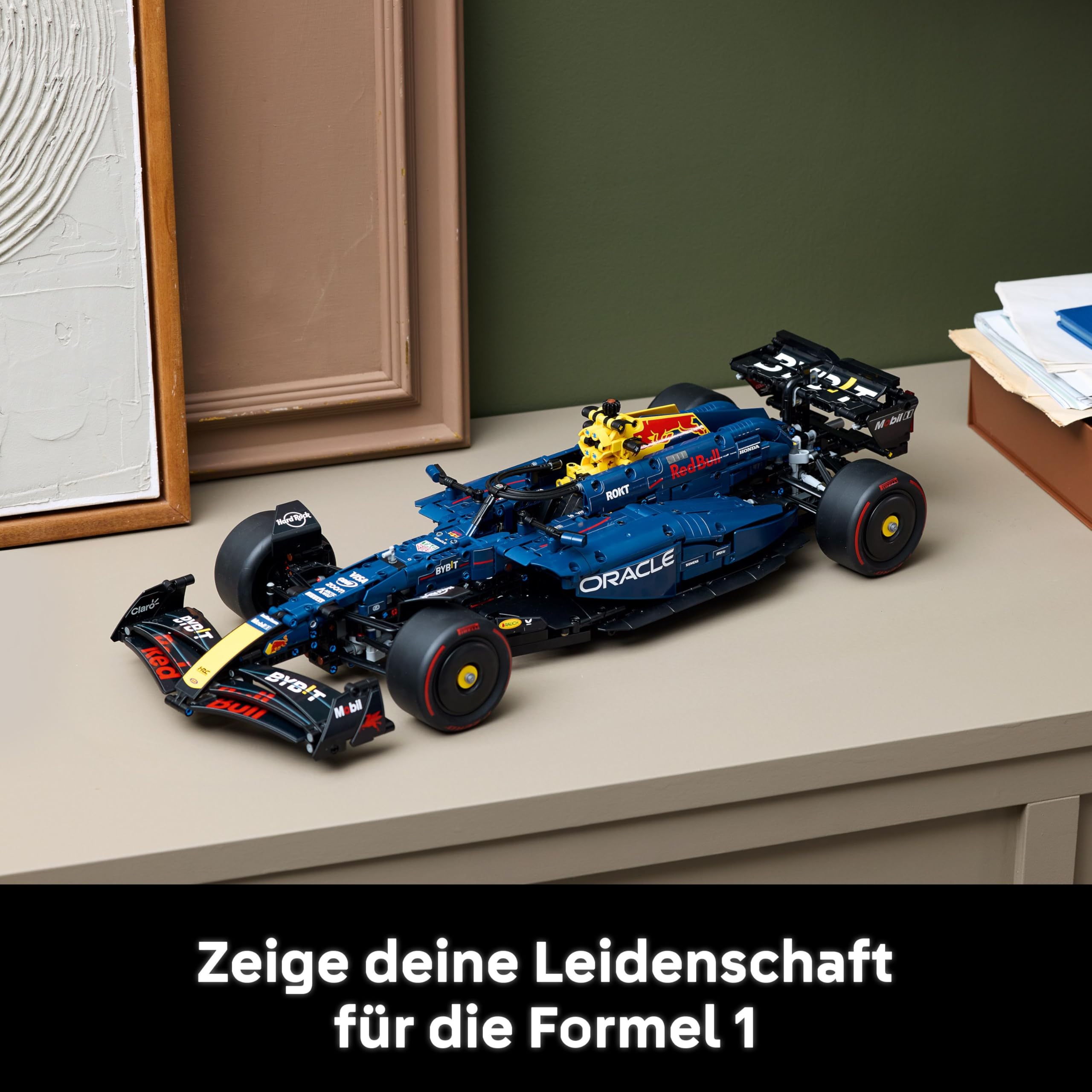 LEGO Technic Oracle Red Bull Racing RB20 F1 Rennauto Modell - Formel 1 Bauset zum Sammeln - V6-Motor, Getriebe, Lenkung & DRS im Maßstab 1:8 - Geschenkidee für Erwachsene & Teenager 42206
