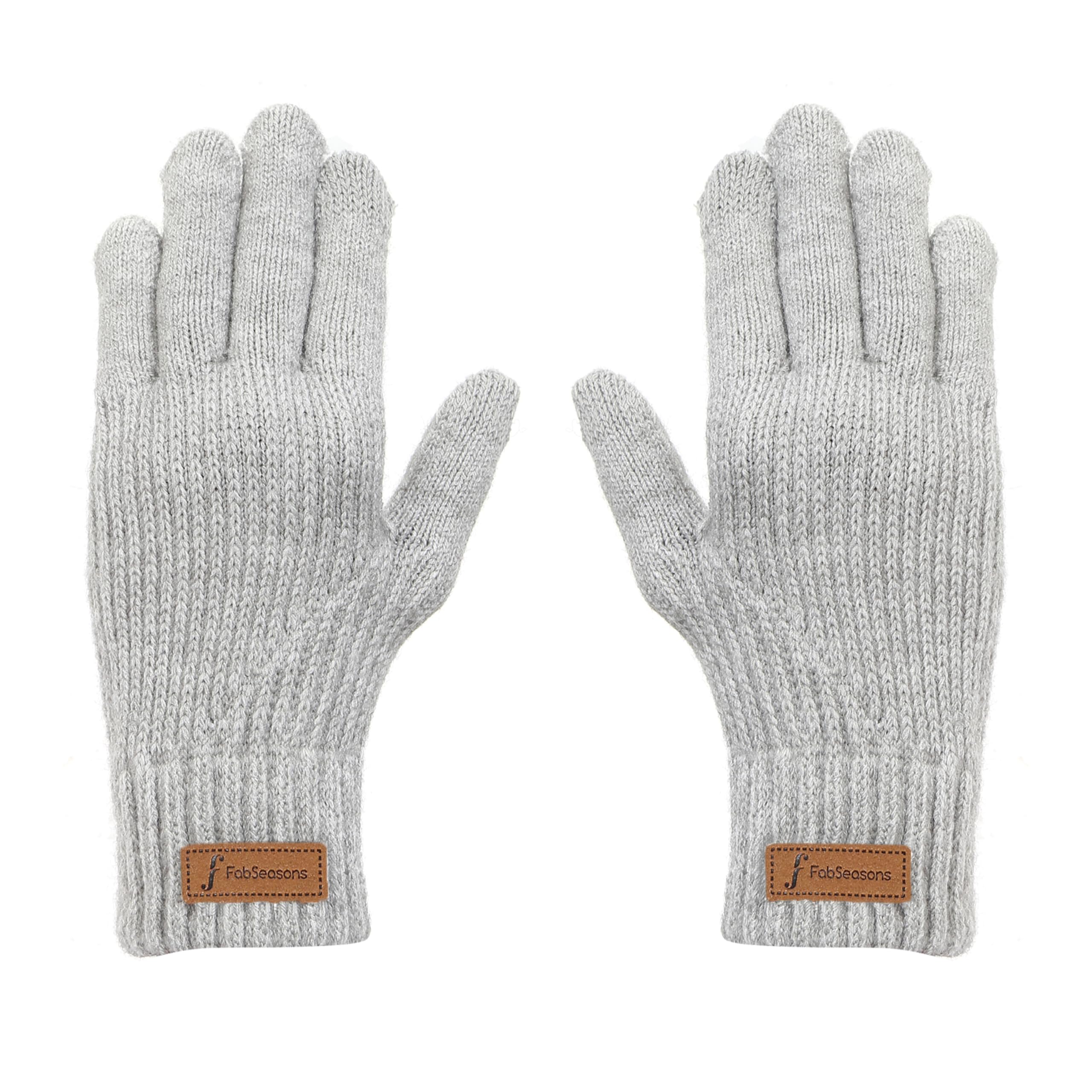 fabseasons Acrylic Woolen Winter Gloves for Women & Girls, fits everyone above 10 years-picture-58